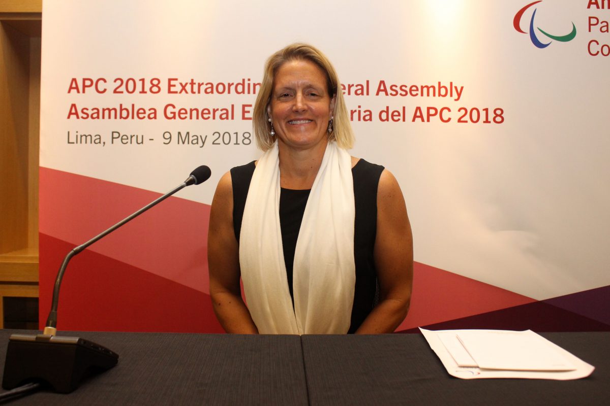 JULIE O’NEILL DUSSLIERE ES LA NUEVA PRESIDENTA DEL COMITÉ PARALÍMPICO DE LAS AMÉRICAS.