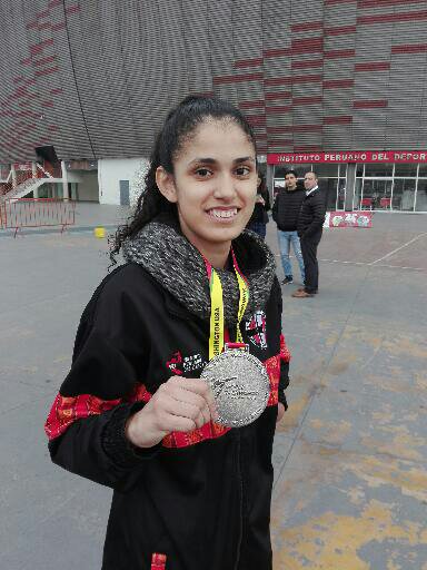 Angélica Espinoza, la abanderada peruana en la inauguración de los ParaPanamericanos.